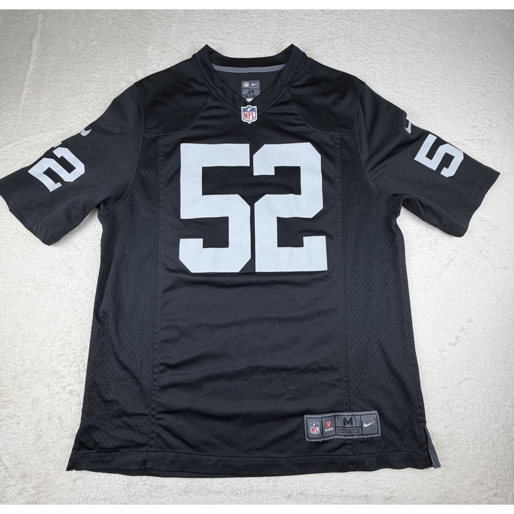 Oakland/Las Vegas Raiders Khalil Mack #52 Nike On‎ Field Football Jersey Sz M